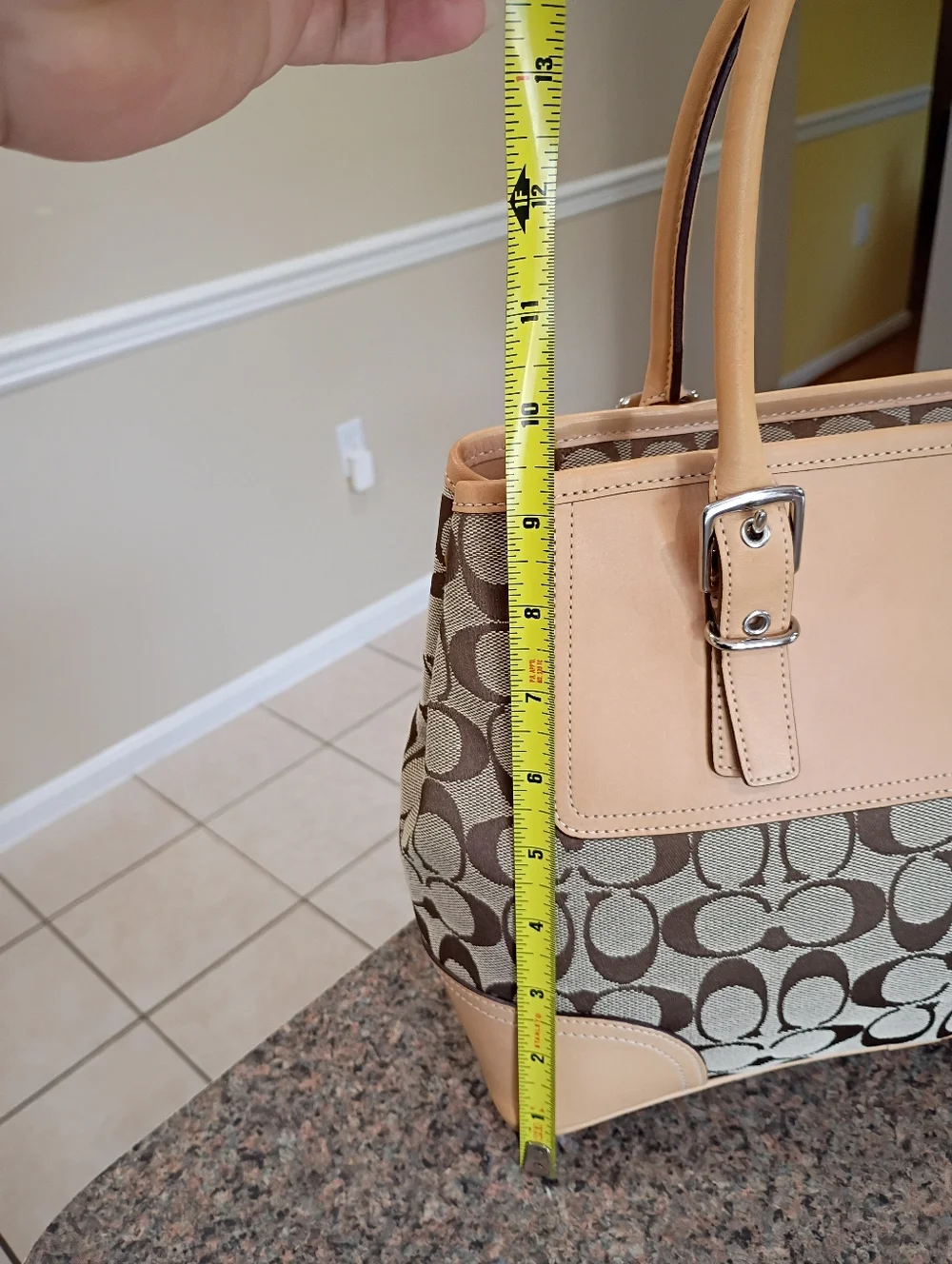 Vintage Coach Hampton Signature Satchel Bag